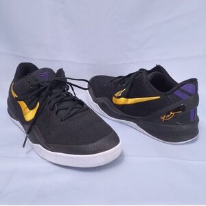 Nike Kobe 8 Protro Lakers Away Black Gold FN0266-002‎ Youth 7Y Women 8.5 EUR 40